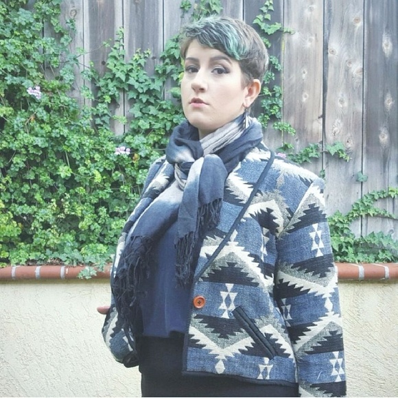 Handmade Vintage Jackets & Blazers - Vintage Handmade Pendleton Style Coat